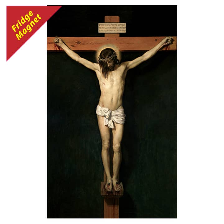 Íman de Frigorífico Jesus Crucificado 4" por atacado de Oremus Mercy