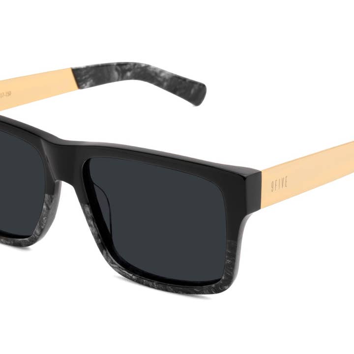 9FIVE cápsulas LX Mármore Negro & Óculos de Sol 24K Dourado por atacado de 9FIVE