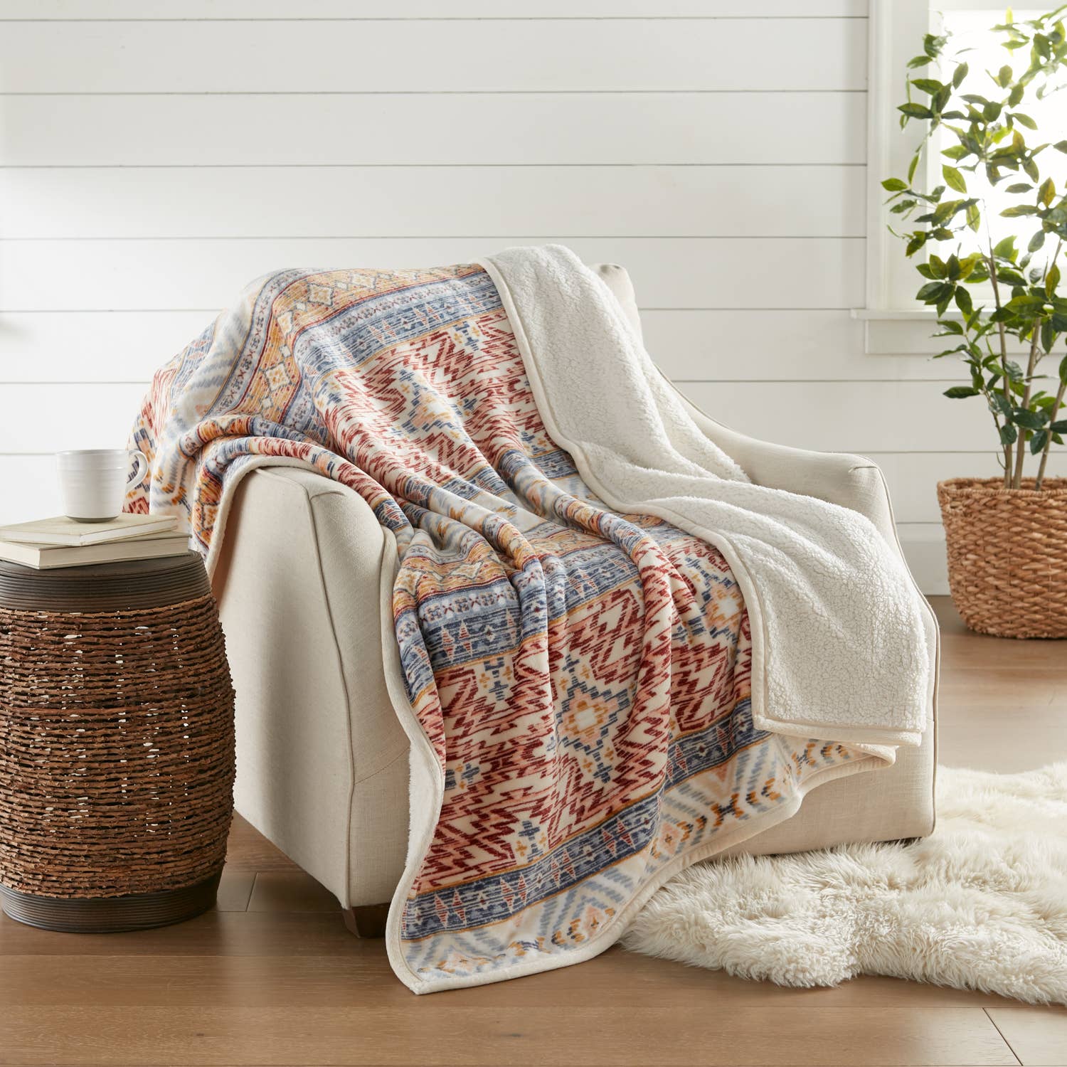 Crafted by Catherine - Wholesale Throw Blanket - Velvet Plush Sherpa Throw 60" x 70"7