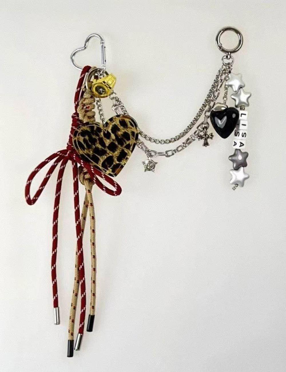 Leopard Love String Chain Bag Charm DP25D676 for wholesale on Faire0