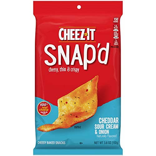 Cheez-It Snap'd Fromage Aigre et Crème 2,2 oz 6 par boîte pour la vente par Shop The King