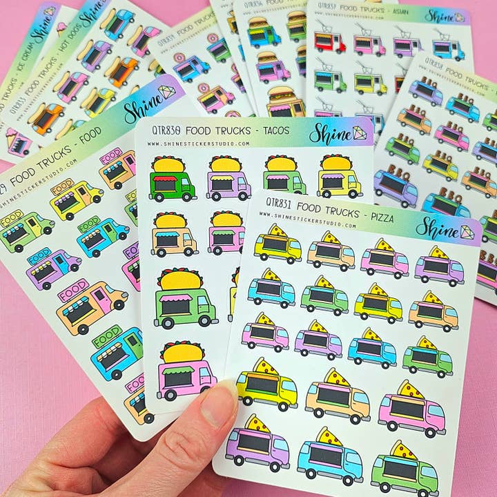 Autocollants décoratifs pour camion de nourriture pour la vente par Shine Sticker Studio
