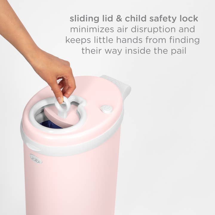 Ubbi - Wholesale Diaper Caddy - Baby - Blush Pink Diaper Pail