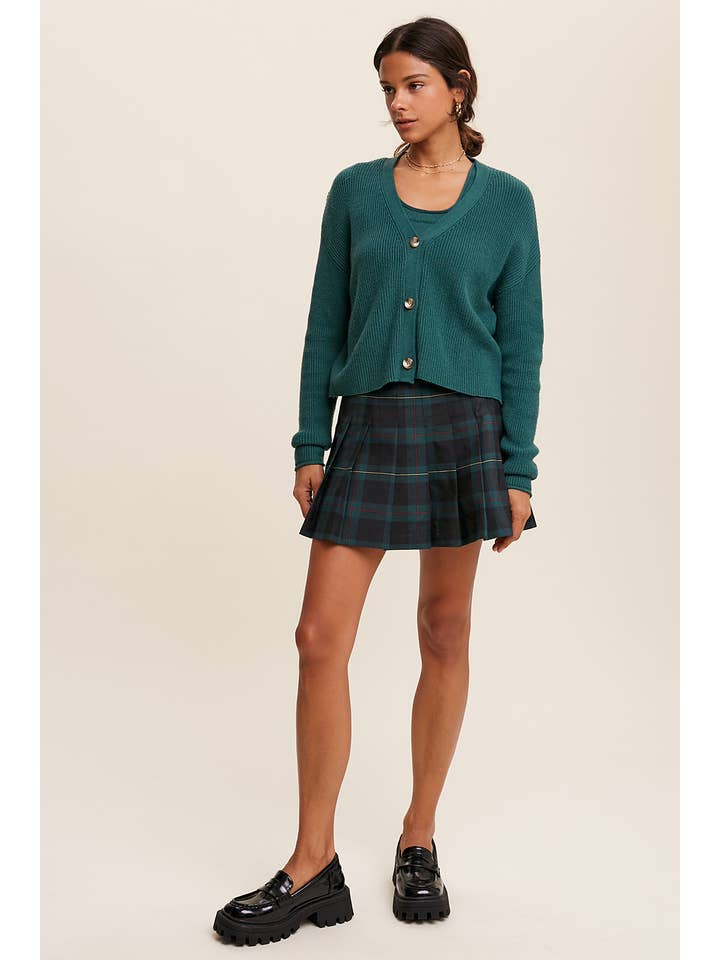 Listicle – Engroshandel Overdelssæt – til kvinder – Ribstrikket Cardigan Sæt LWSET00516