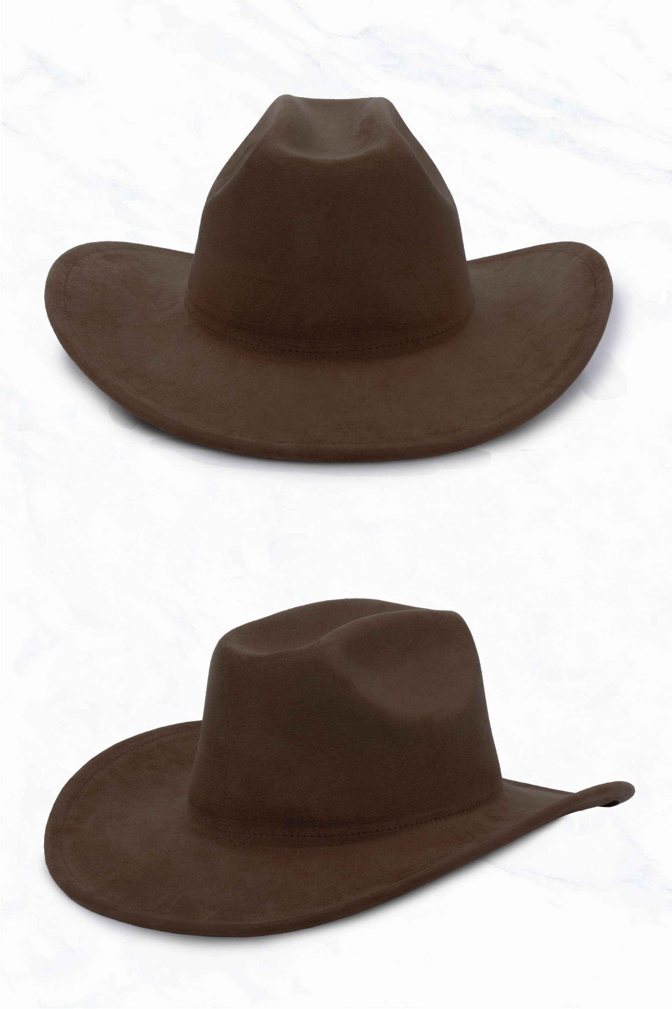 Suzie Q USA - Wholesale Cowboy Hat - Women's - Suede Western Cowboy Fedora Hat1