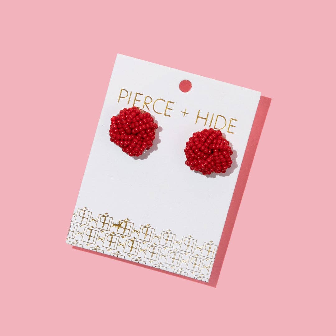 Pierce + Hide - Wholesale Stud/Post Earrings - Custom Beaded Knot Stud Earrings | Knotted Stud 8