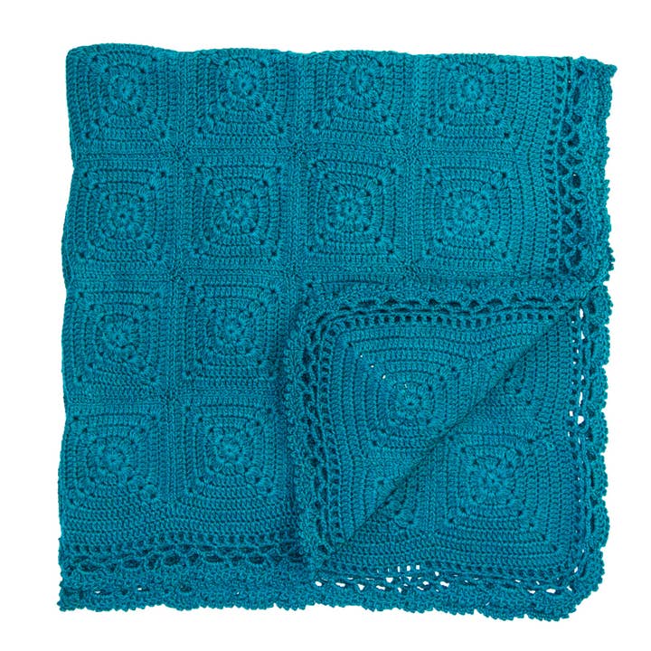 REMOVED BRAND – Großhandel Bettdecke – Kind & Baby – Decke Granny Square aus der Azure-Kollektion2