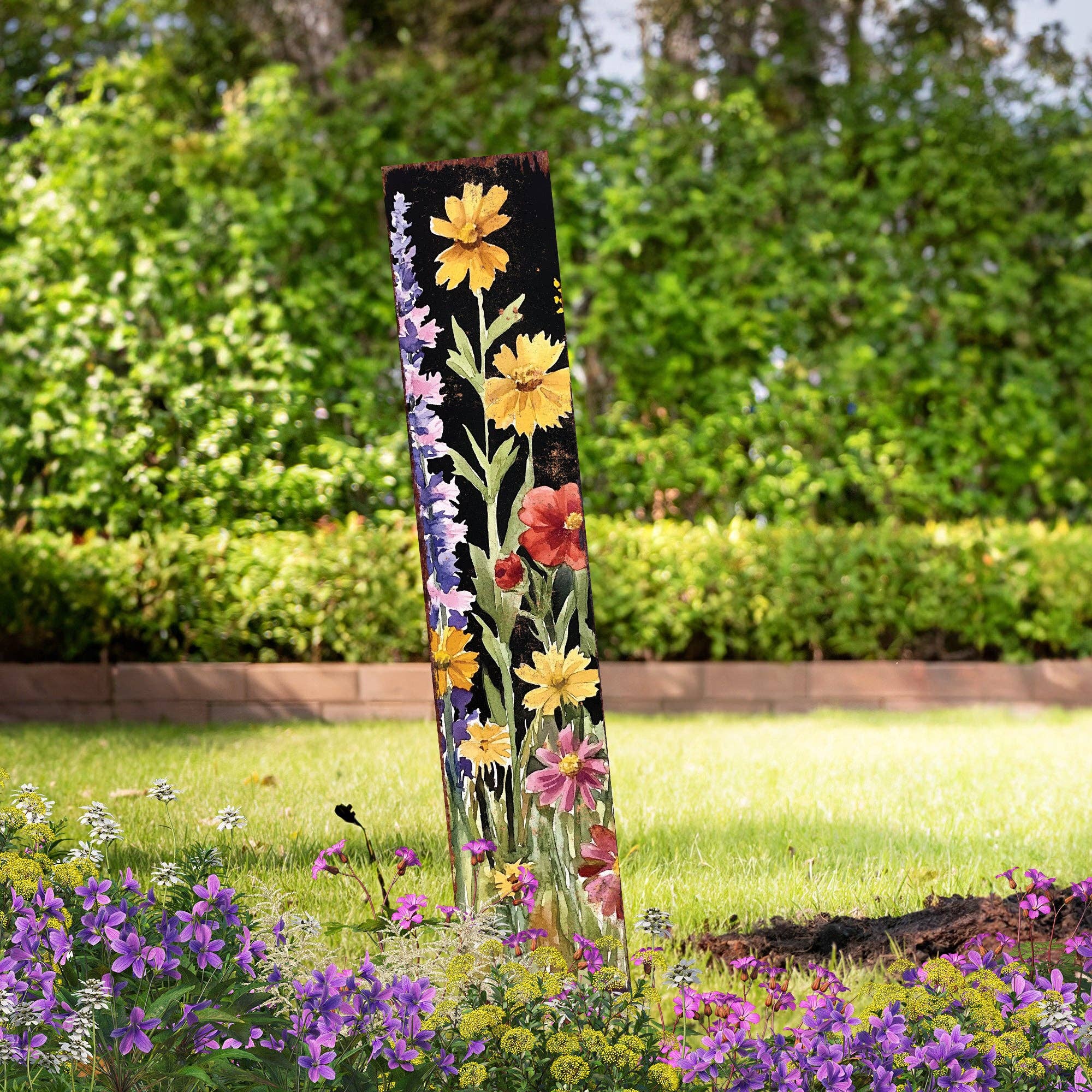 TX USA Corporation - Wholesale Tuin/gazongrondpennen/pinnen - Zomer Wildebloementuin Steker – Levendige Buiten Tuinkunst voor Rustieke Huizen5