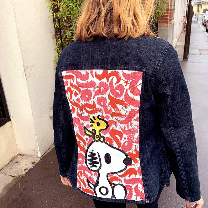 Jaqueta jeans vintage FROOOSPY por atacado de ZED Paris