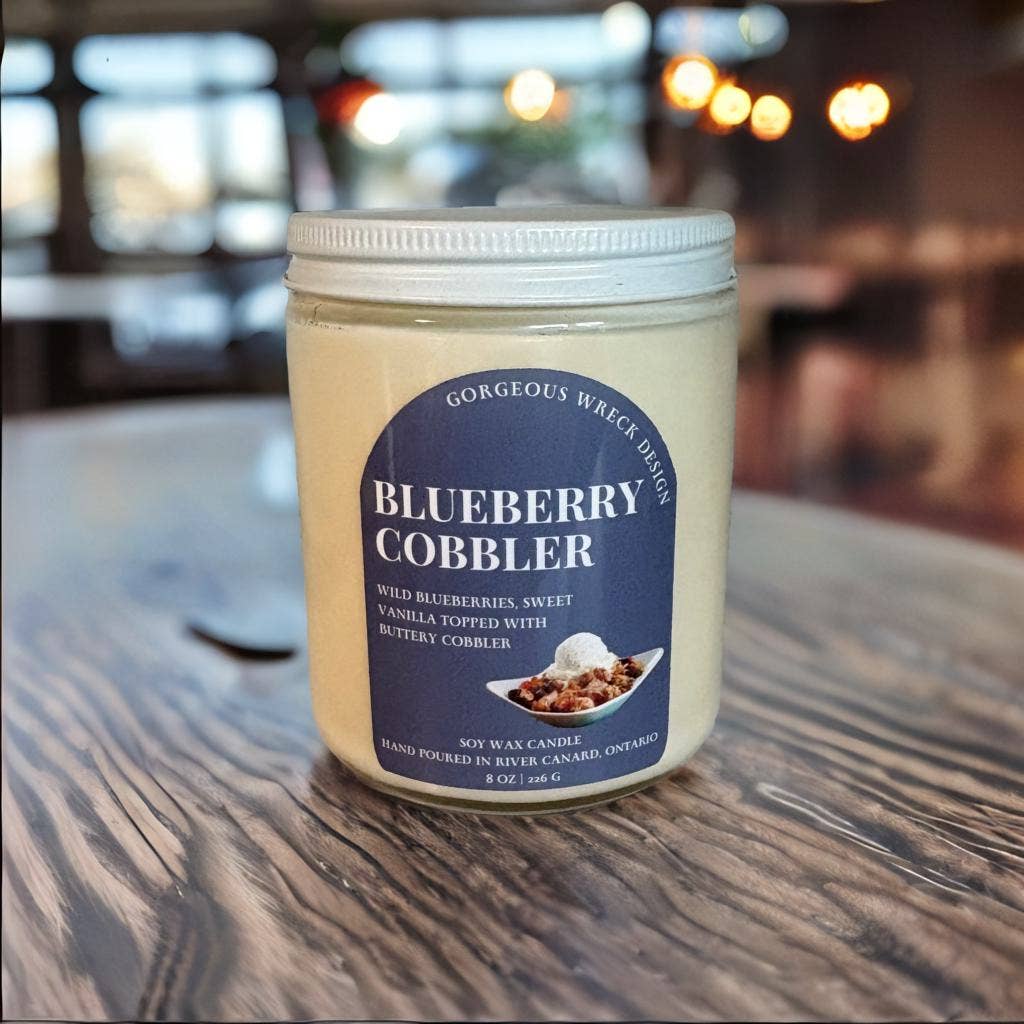 Gorgeous Wreck Design - Wholesale Jar/Filled Candle - Blueberry Cobbler Candle .2