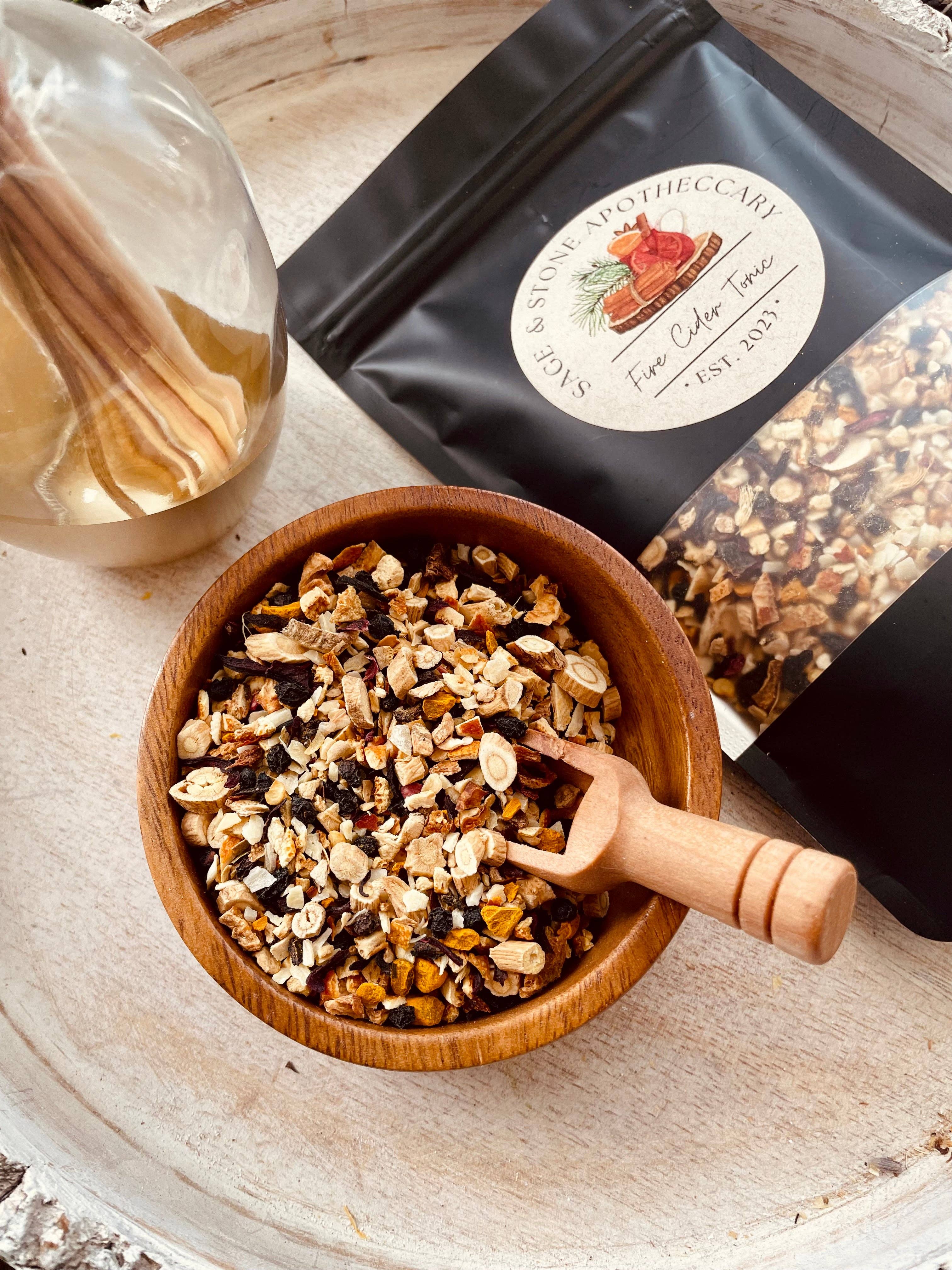 Sage & Stone Apothecary – wholesale DIY drink kit – Fire Cider Tonic - Immune System Support DIY Kit1