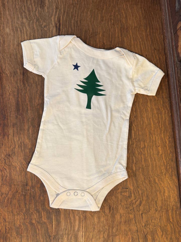Original Maine - Wholesale Bodysuit (Non-Footed) - Baby - Pine Tree and Star Onesis4