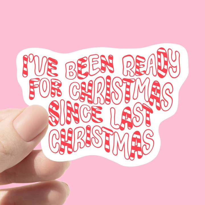 Christmas Lover Funny Holiday Sticker for wholesale by Chlo Ranae Co