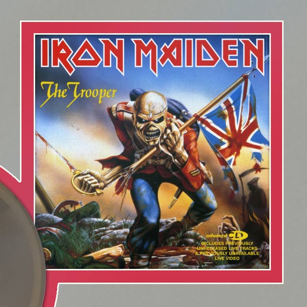 Gold Record Outlet – Arte de parede dimensional/3D por atacado – Inaugural de Ferro O Trooper emoldurado Dourado 45 Mostrar1