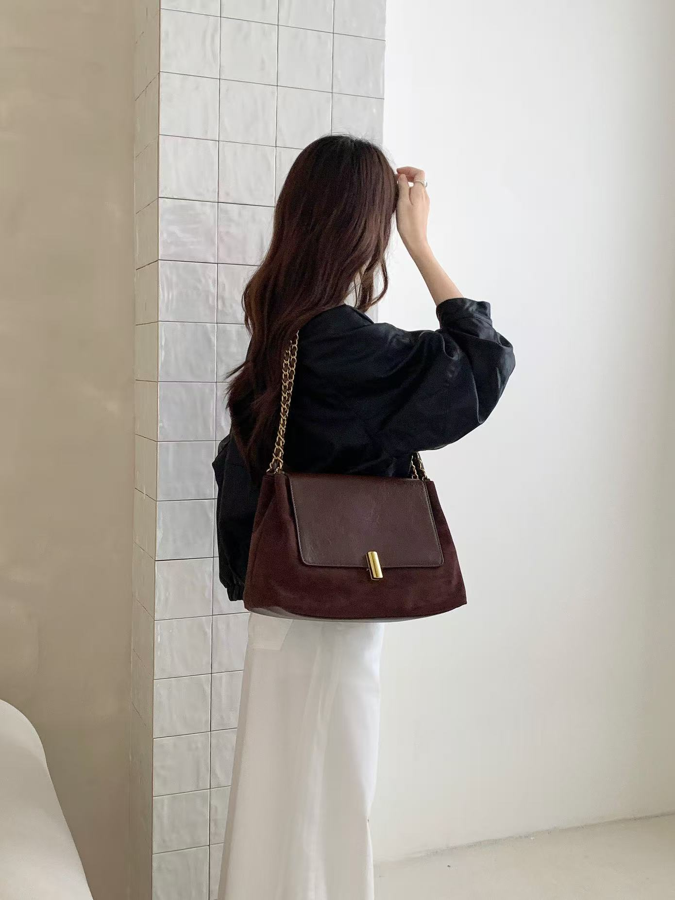 Pretty Persuasions - Vendita all'ingrosso Tracolla - Donna - Borsa a spalla in pelle scamosciata in microfibra P250916