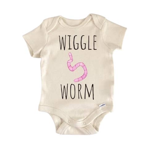 Wiggle Worm Fishing - Baby Boy Girl Clothes Infant Bodysuit Funny Cute Newborn for wholesale by North Fork Forager LLC