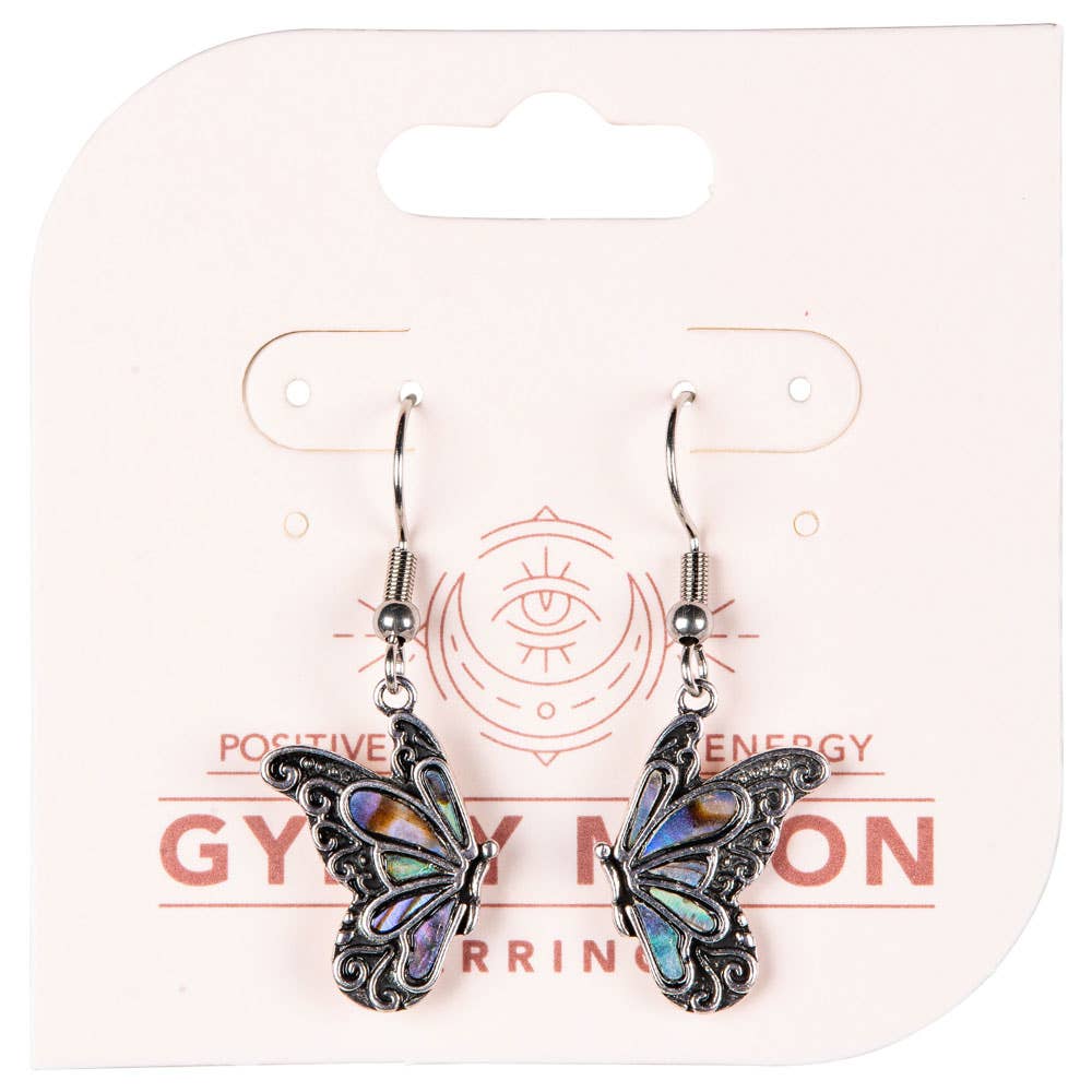 Benjamin International - Wholesale Dangle Earrings - BUTTERFLY ABALONE EARRINGS1