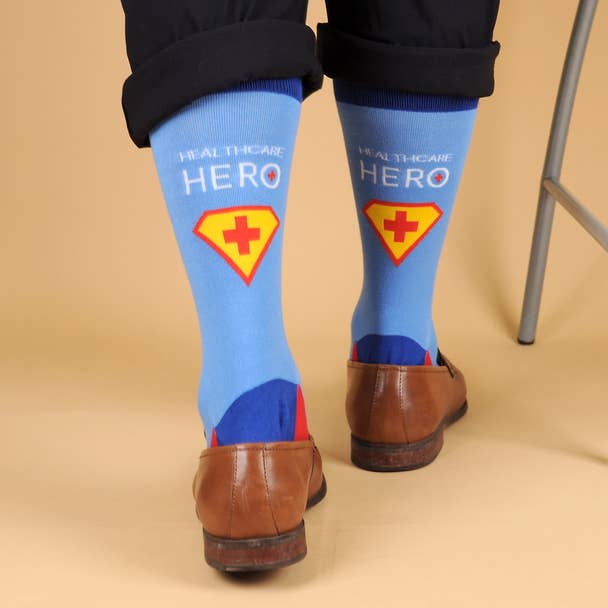 Selini New York - Wholesale Socks - Unisex - Health Care Heroes -Superheroes- Ultra Premium Socks1