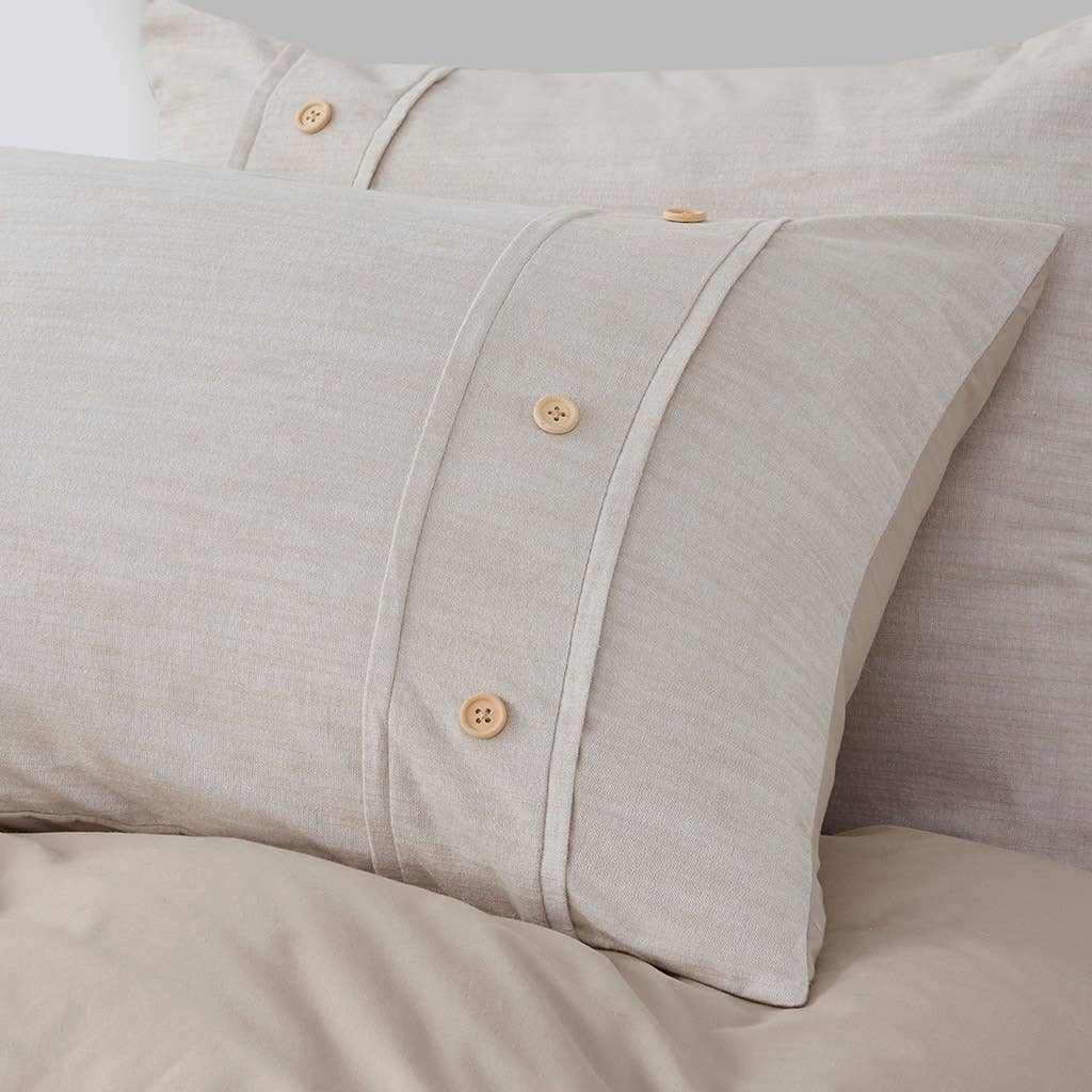 Olliix - Wholesale Bedding Set - Antimicrobial Duvet Cover Set with Insert, Beige5