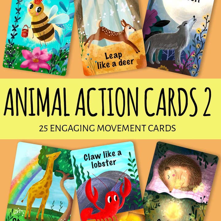 Animal Action Cards 2 for wholesale by Creative Mango