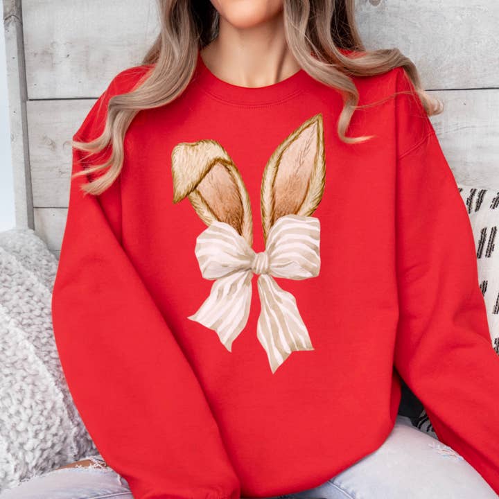 Shoppe SHC – wholesale Sweatshirt med tryck - Dam – Påsktröja | Damtrendig grafisk tröja