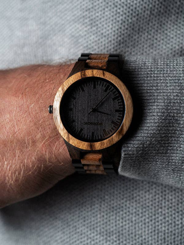 Wood&Chic – Engroshandel Armbåndsur - Herre – Kalmia mænds kvarts træ ur4