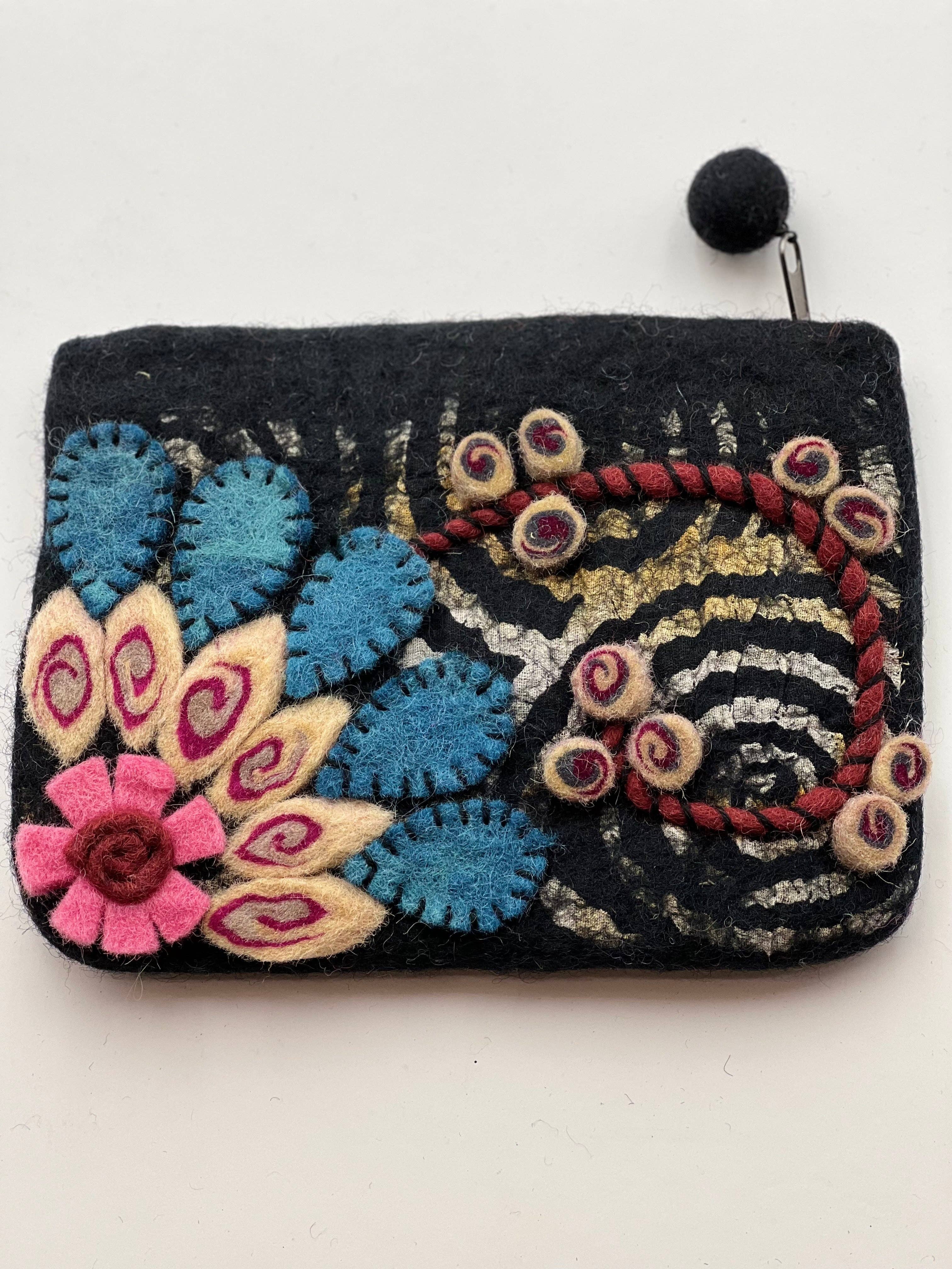 NURBU INC. – wholesale Coin purse – Women’s – Felted big purse with wool (CPB10) Set of 73