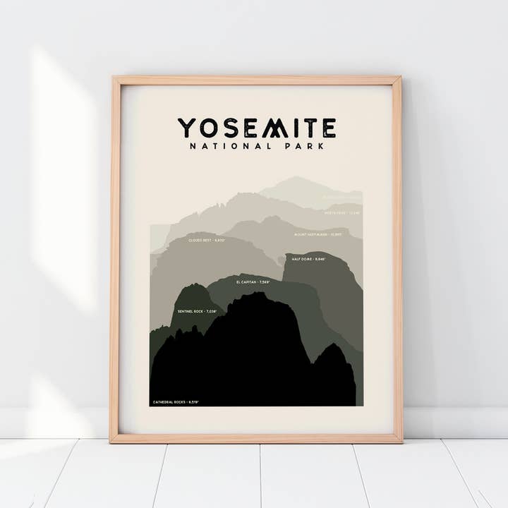 Amandalee Design – wholesale Art print – Elevations of Yosemite National Park Art Prints2