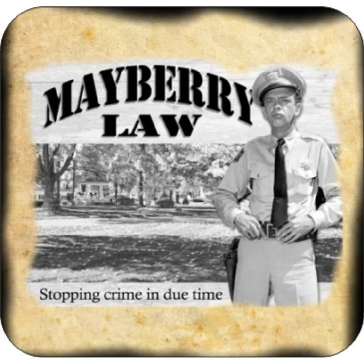 Set Of 4 Coasters Stopping Crime In Mayberry Barney Fife for wholesale by BMS BIZ
