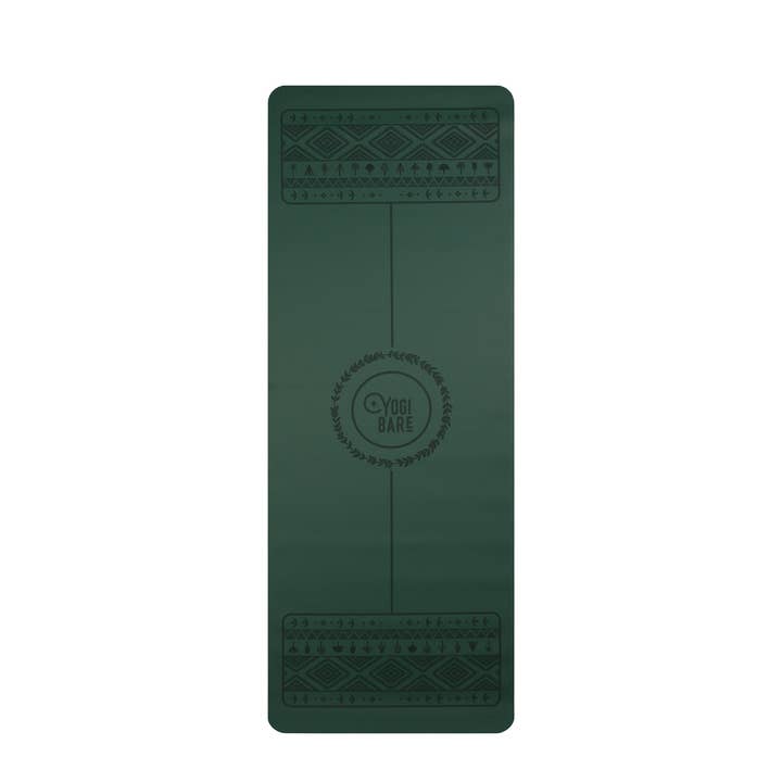 Wild Paws - Yogamat met extreme grip van natuurlijk rubber, groen voor wholesale door Yogi Bare