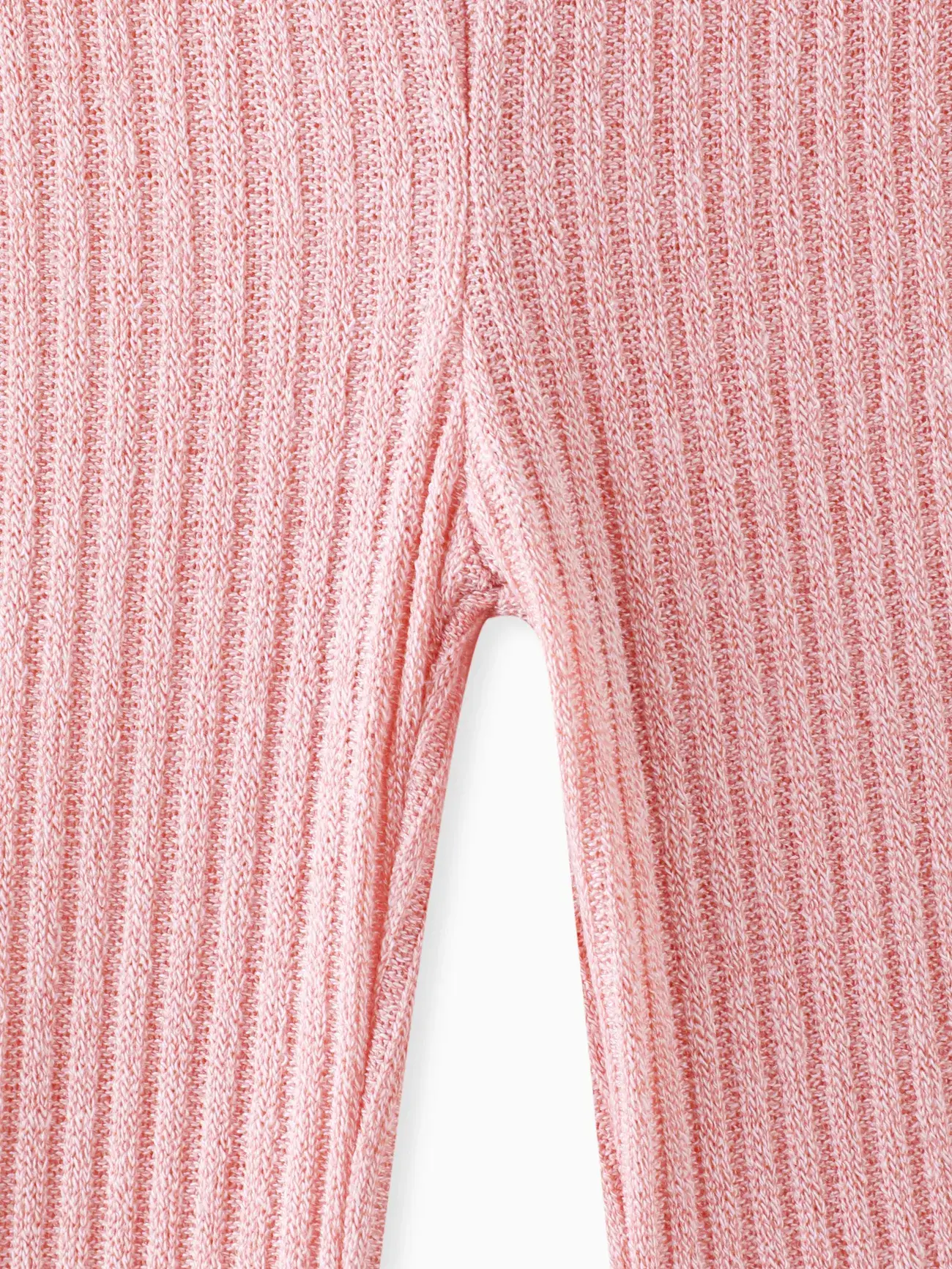 PatPat - Wholesale Pants - Kids - Toddler Girl Sweet Solid Color Ribbed Flared Pants3