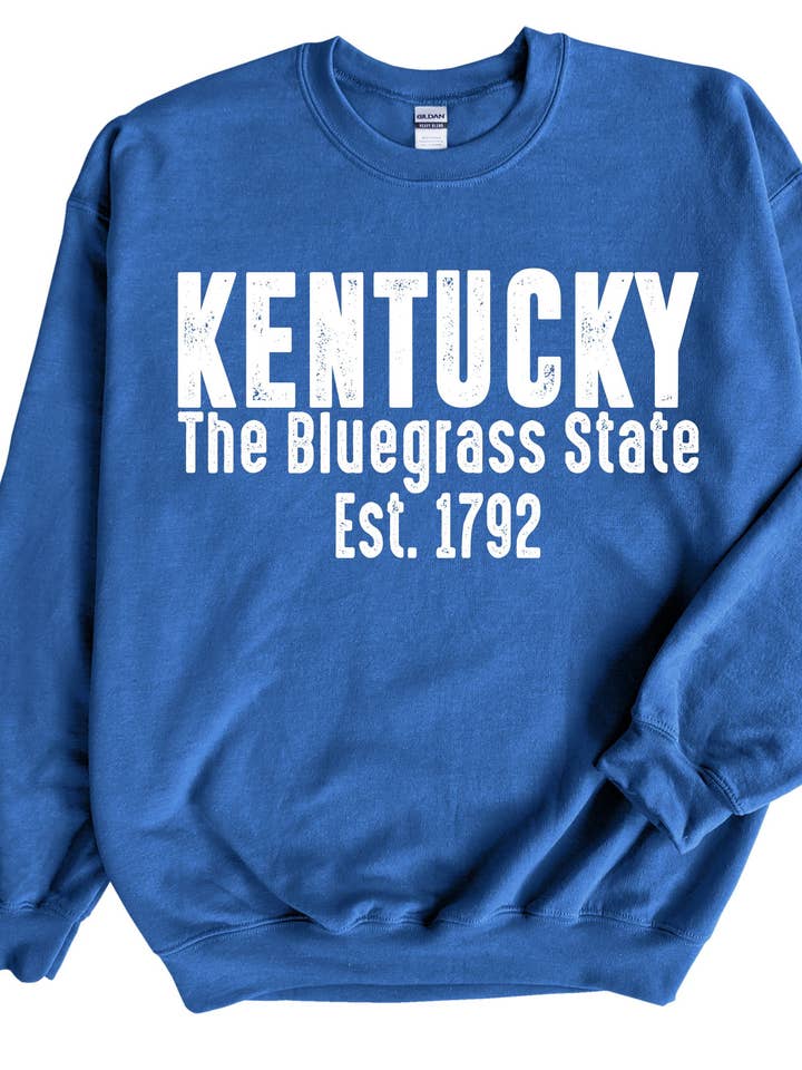 Kentucky the Bluegrass State T-shirt, kortärmad eller huvtröja för wholesale av American Threadz Apparel