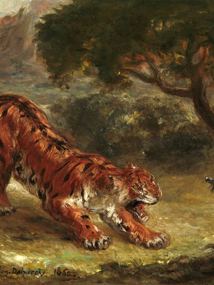 Tiger and Snake by Eugene Delacroix for wholesale by Keep Calm Collection