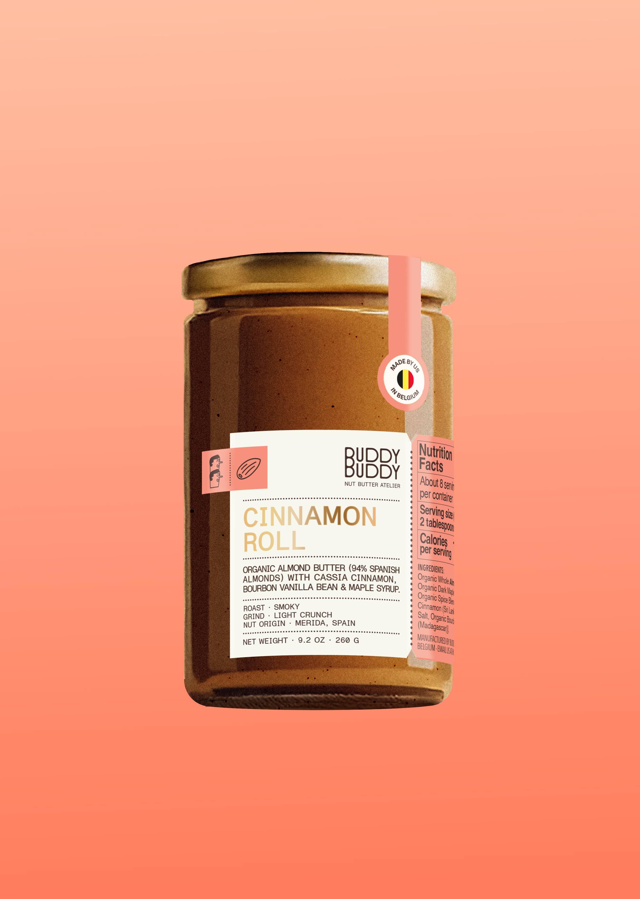 BUDDY BUDDY - Vente Beurres de noix - Beurre de noix roulé à la cannelle biologique – Amandes, Érable & Vanille