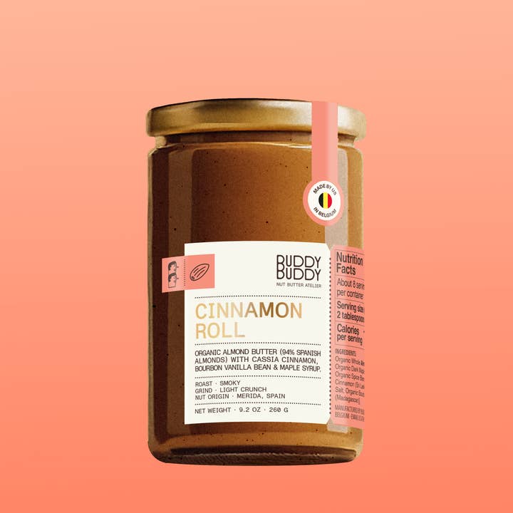 BUDDY BUDDY - Wholesale Nut Butter - Organic Cinnamon Roll Nut Butter – Almonds, Maple & Vanilla