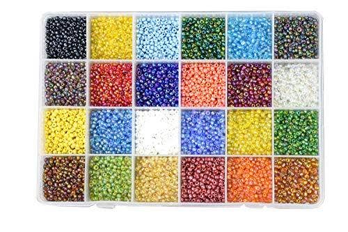 Mandala Crafts - Wholesale Beads - Glass Seed Beads Variety Pack for Jewelry Making10