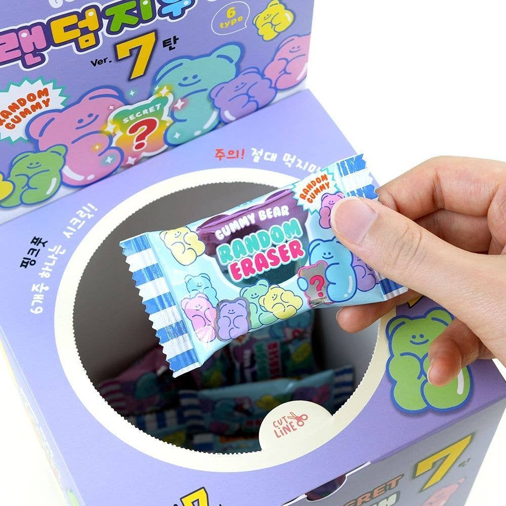 K-Wonderland - Vendita all'ingrosso Gomma da cancellare - Scatola di gomme a forma di orsetto gummy casuale e adorabile3