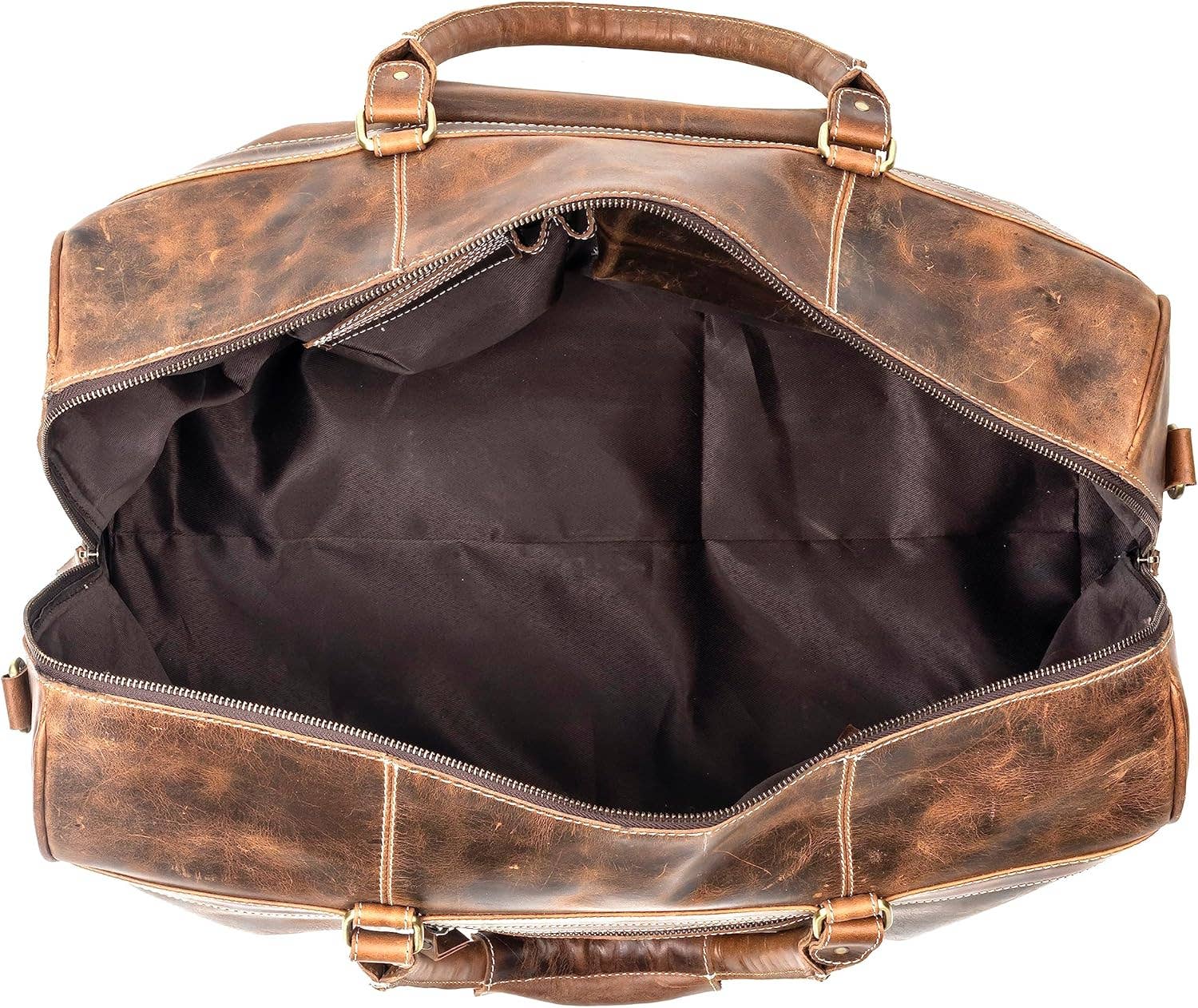 Tuzech Leather – wholesale Duffelväskor – Unisex – Tuzech stor läderväska 20-tums duffel för resor, träningsväska och handbagage – unisex12