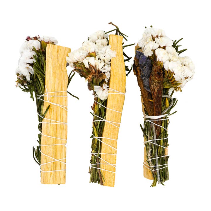 Faiza Naturals - Wholesale Smudge Stick - Palo Santo Floral Herb Smudge - Exclusive Production