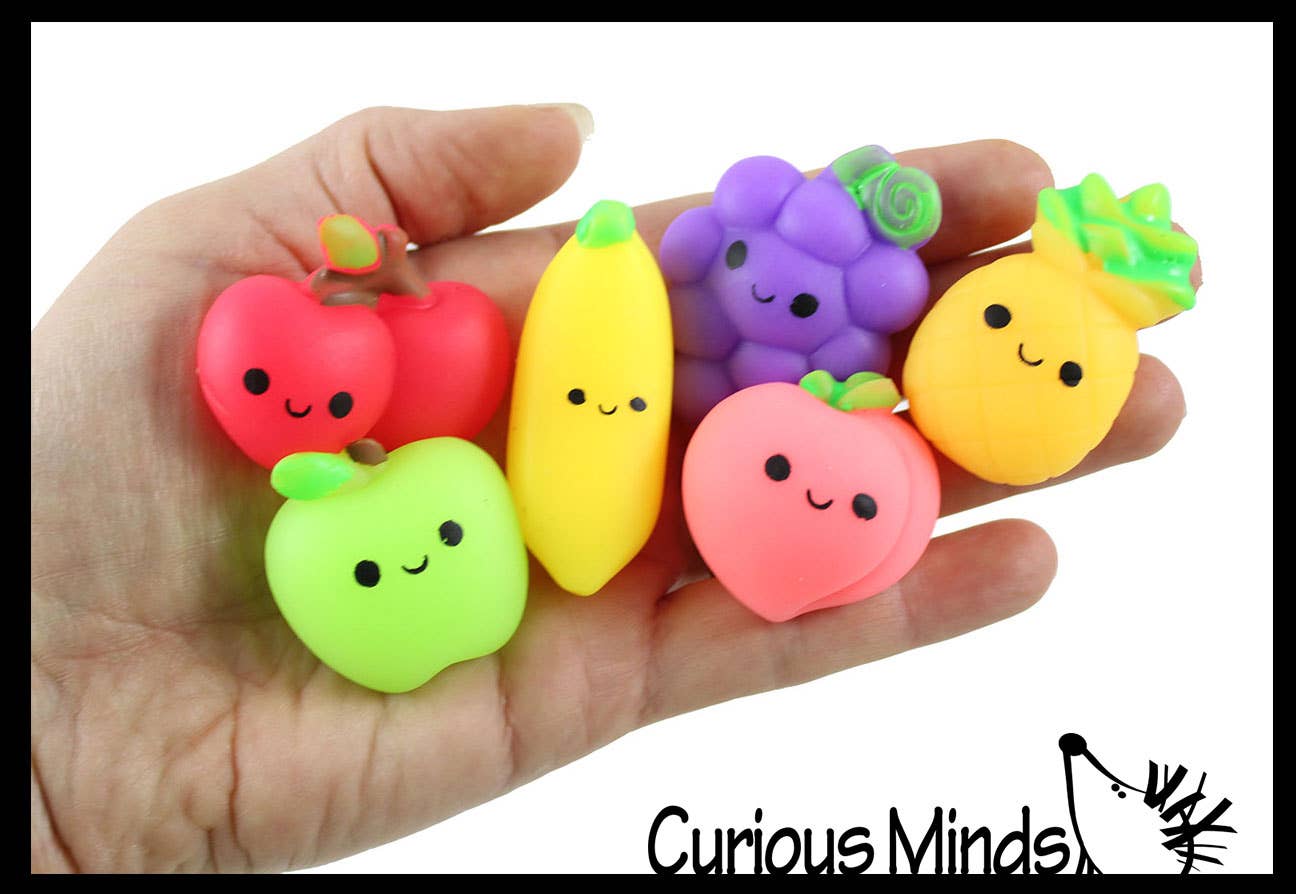 Curious Minds Toys - Wholesale Squishy Toy - Kids & Baby - 1 Fruit Mochi Squishy  - Adorable Cute Kawaii -  Cute Indivi1