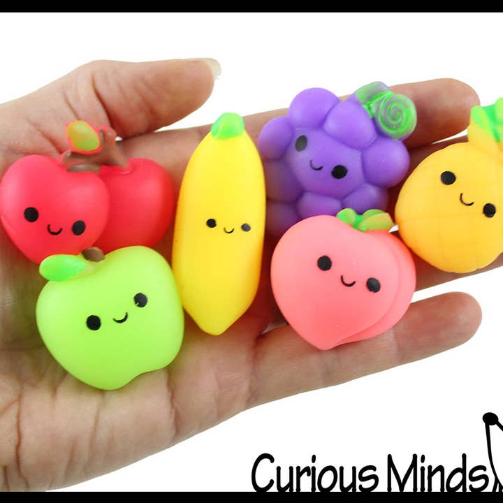 Curious Minds Toys - Wholesale Squishy Toy - Kids & Baby - 1 Fruit Mochi Squishy - Adorable Cute Kawaii - Cute Indivi1
