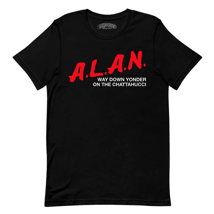 Landen Ned Yonder Sort Unisex Tee for engroshandel hos Vinyl Ranch