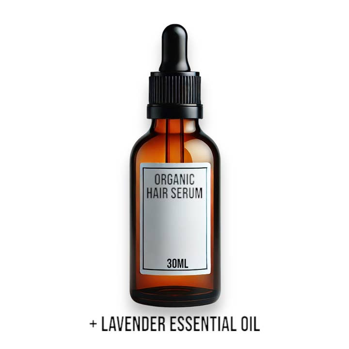 Organic Hair Serum 30ml - Lavender - White Label for wholesale by AW Aromatics Limited