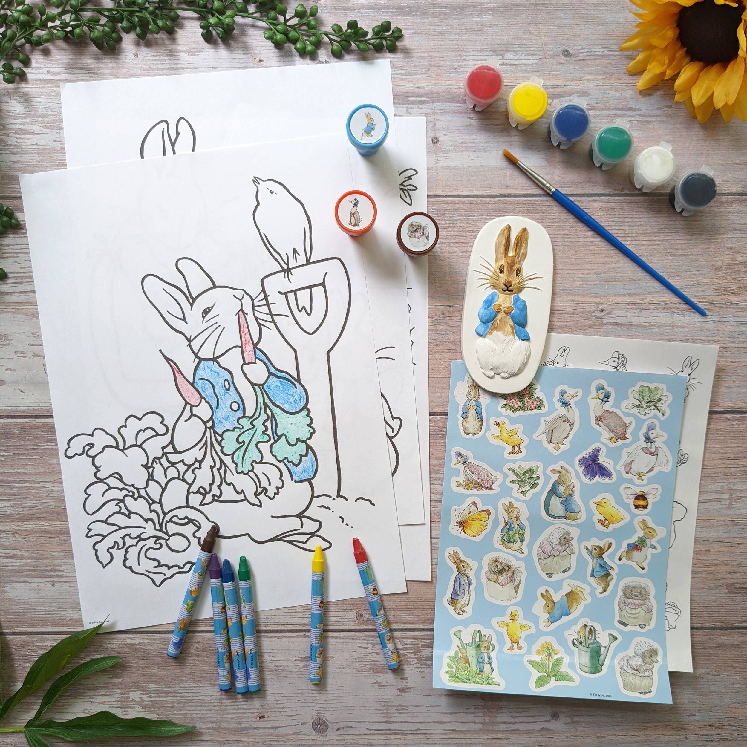 Robert Frederick Ltd - Vente Set de coloriage – enfant et bébé - Coffret d'activités artistiques Beatrix Potter3