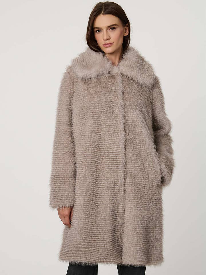 Whitman Faux Fur Coat for wholesale by Bernardo