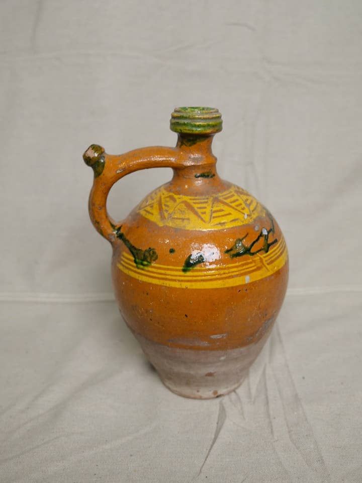 Vintage Hungaraian Clay Jug No.4 for wholesale by Twenty Third by Deanne