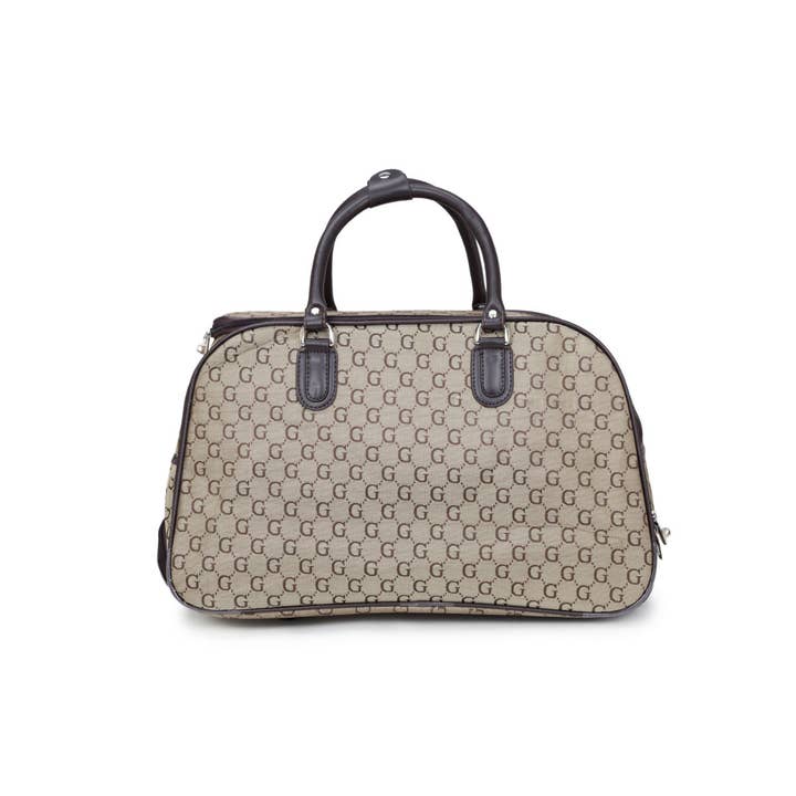 Papaya Fashion Ltd - Vente Valises - Sac de voyage cabine à roulettes Holdall-120-G-2-S avec motif de lettre G2