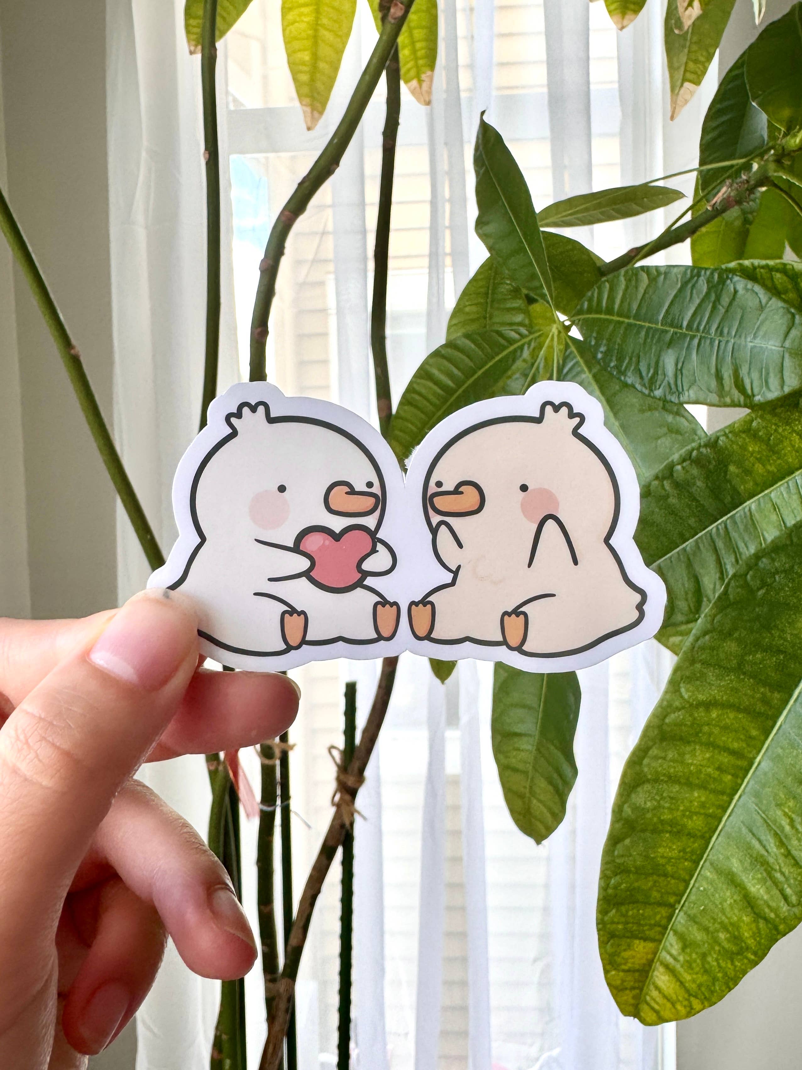 iristocat - Wholesale Sticker - Duck Couple Waterproof Vinyl Sticker1