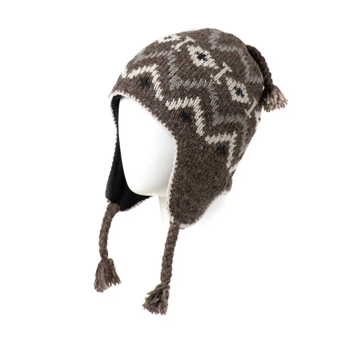 Lost Horizons Knitwear - Wholesale Beanie - Men's - Jensen Wool Knit Earflap Hat2
