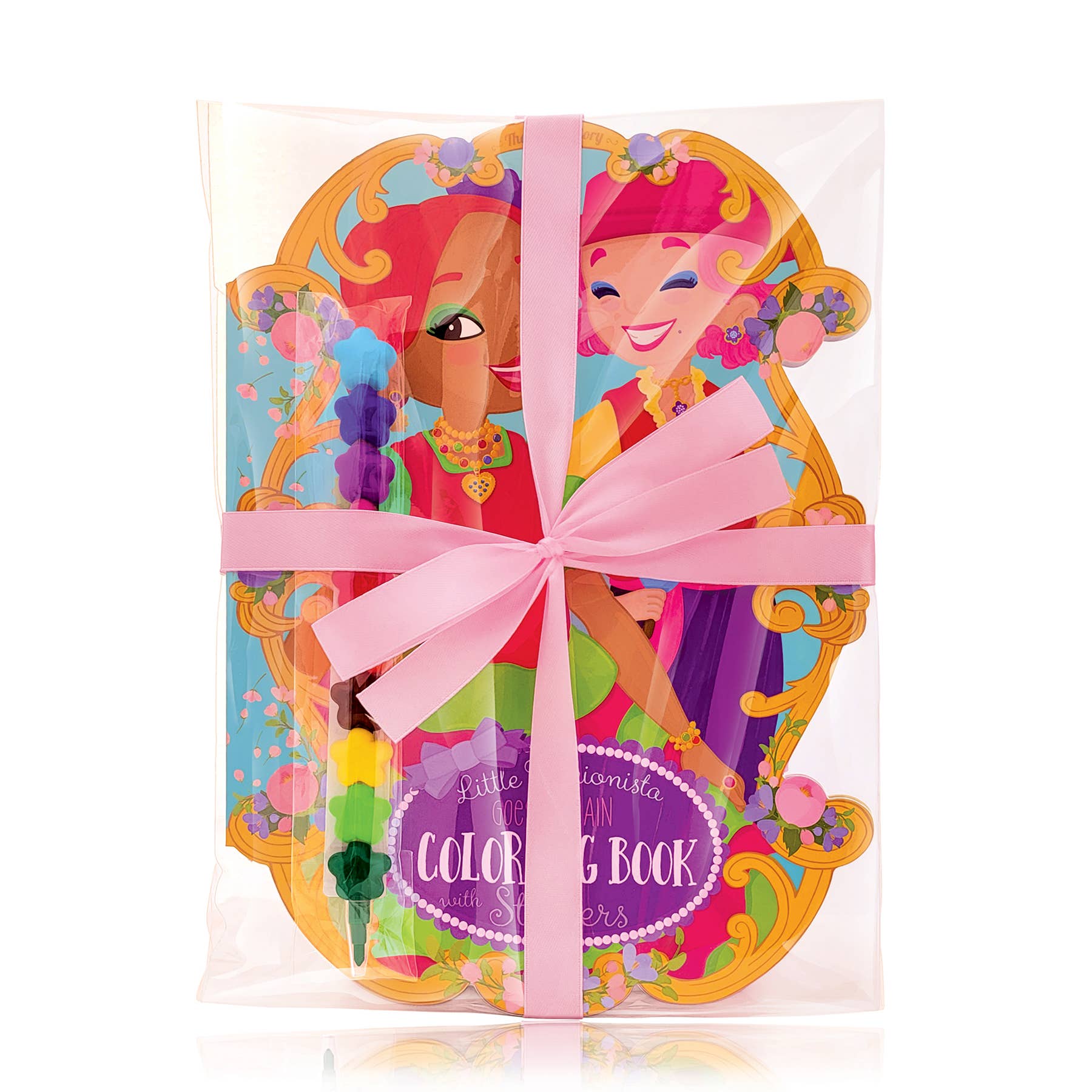 Girl Nation - Wholesale Coloring & Activity Book - Kids & Baby - Spain Fashion Coloring Book &  Rainbow Stacker Crayons Gift2